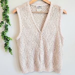 Vintage Cottagecore Crocheted Vest